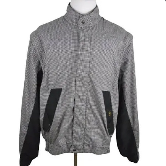 FootJoy Other - DryJoys by FootJoy black and white houndstooth golf windbreaker jacket mens L